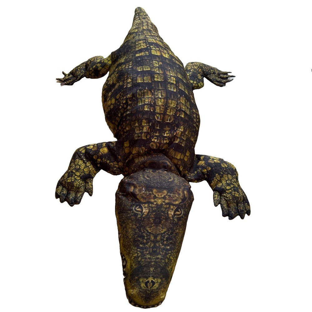 Treehouse Kids Realistic Alligator Crocodile Nylon Plush  Animal Jumbo Large 52"